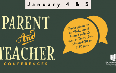 Parent Teacher Conferences on January 4 and 5